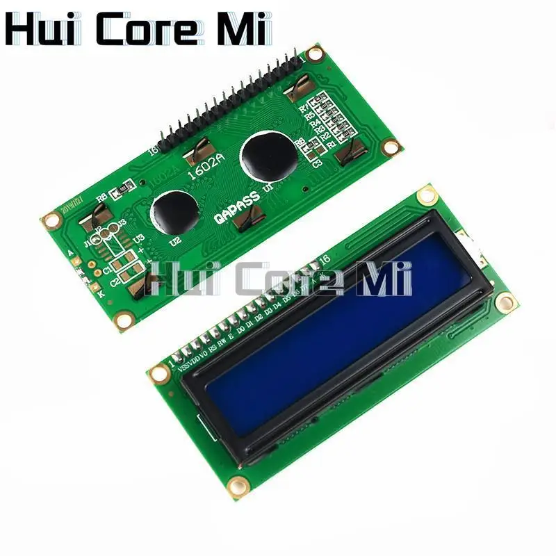 LCD1602 1602 Lcd Module Blauw/Geel Groen Scherm 16X2 Karakter Lcd Display PCF8574T PCF8574 Iic I2C Interface 5V Voor Arduino