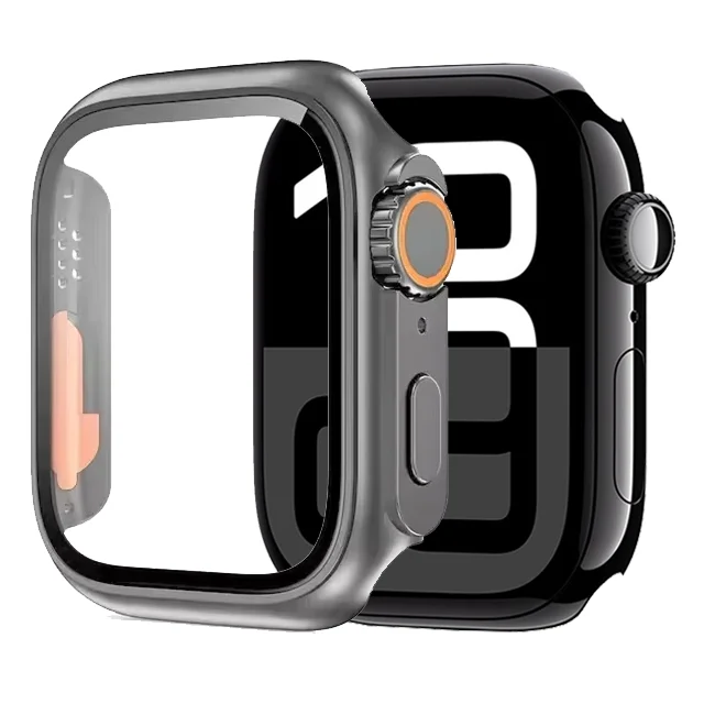 Glas+Hülle für Apple Watch 11 10 46mm 42mm 9 8 7 45mm 41mm Displayschutzfolie Change Ultra 3/2/1 Stoßfänger-Abdeckung iWatch 6 5 4 SE3/2/1 – Detail 13