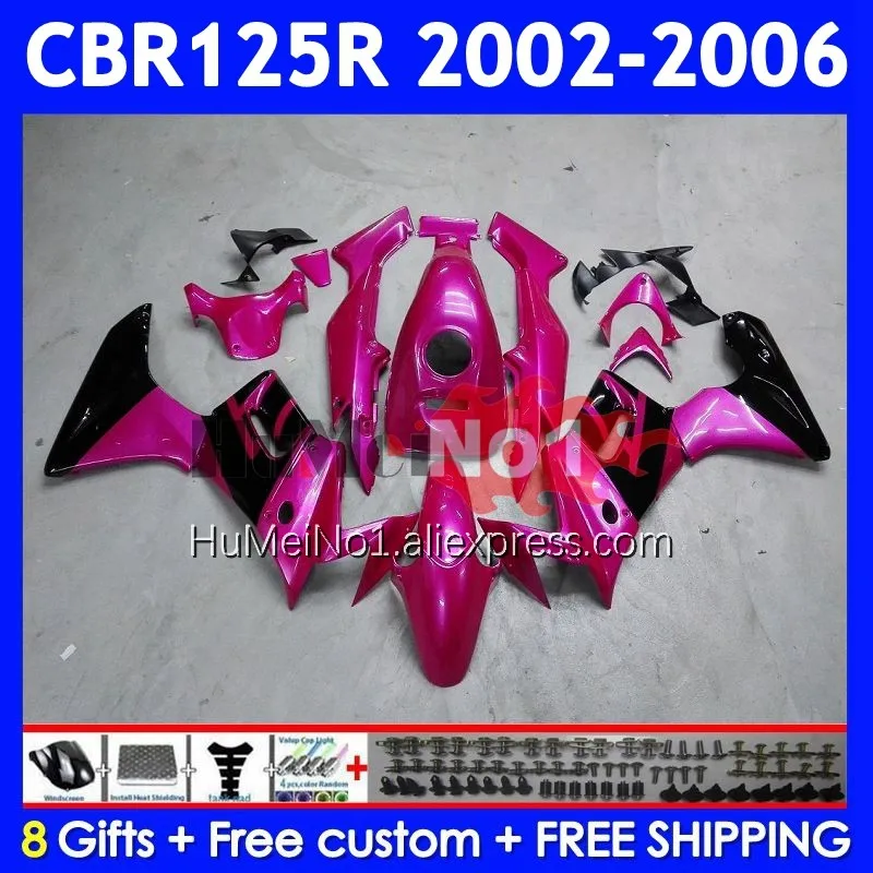 +Tank For HONDA CBR125R CBR-125R 02 03 2004 2005 2006 12No.6 Pearl pink CBR125 CBR 125CC 125 125R 2002 2003 04 05 06 Fairing