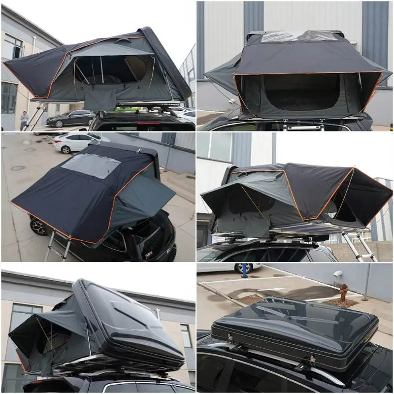 Waterproof 4 Person Roof Top Tent Car Rooftop Tent ABS Hard Shell Top Roof Tent for 4X4 Camping