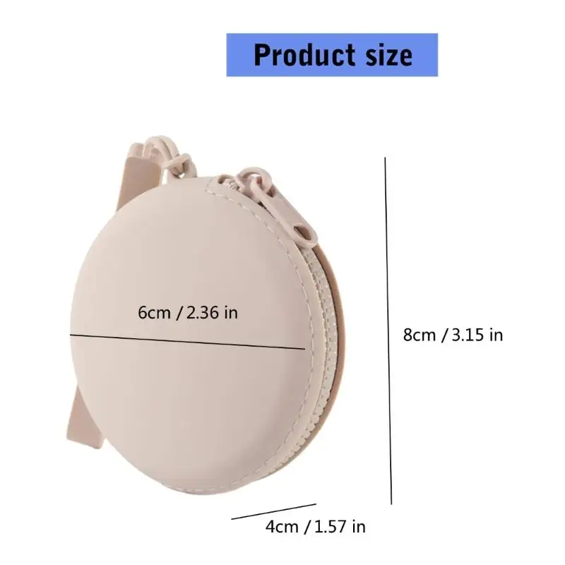 D46D Silicone Coin حامل سهولة الوصول إلى التصميم المثالي للمشي لمسافات طويلة أو يوميًا