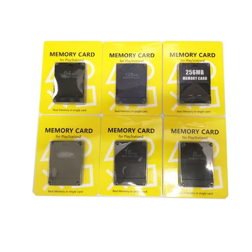 Tarjeta de memoria de alta calidad de 8MB 16MB 32MB 64MB 128MB para PS2 Save Game Data Stick Module para PS 2