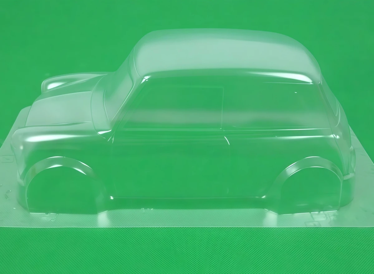 Team C TM106 1/12 Mini Cooper Clear PC Body Shell M-Chassis RC Car Body, Wheelbase 210mm, with Decal Sheet RC Scale Upgrade Part
