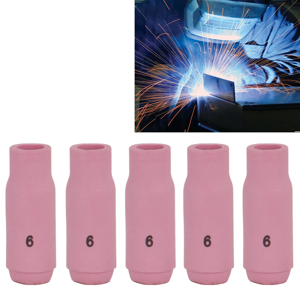 5 قطعة ل TIG الألومينا فوهات درع الكؤوس 10N48 9 5 مللي متر فتحة متوافق مع WP17 ل WP18 لمشاعل لحام WP26 #5