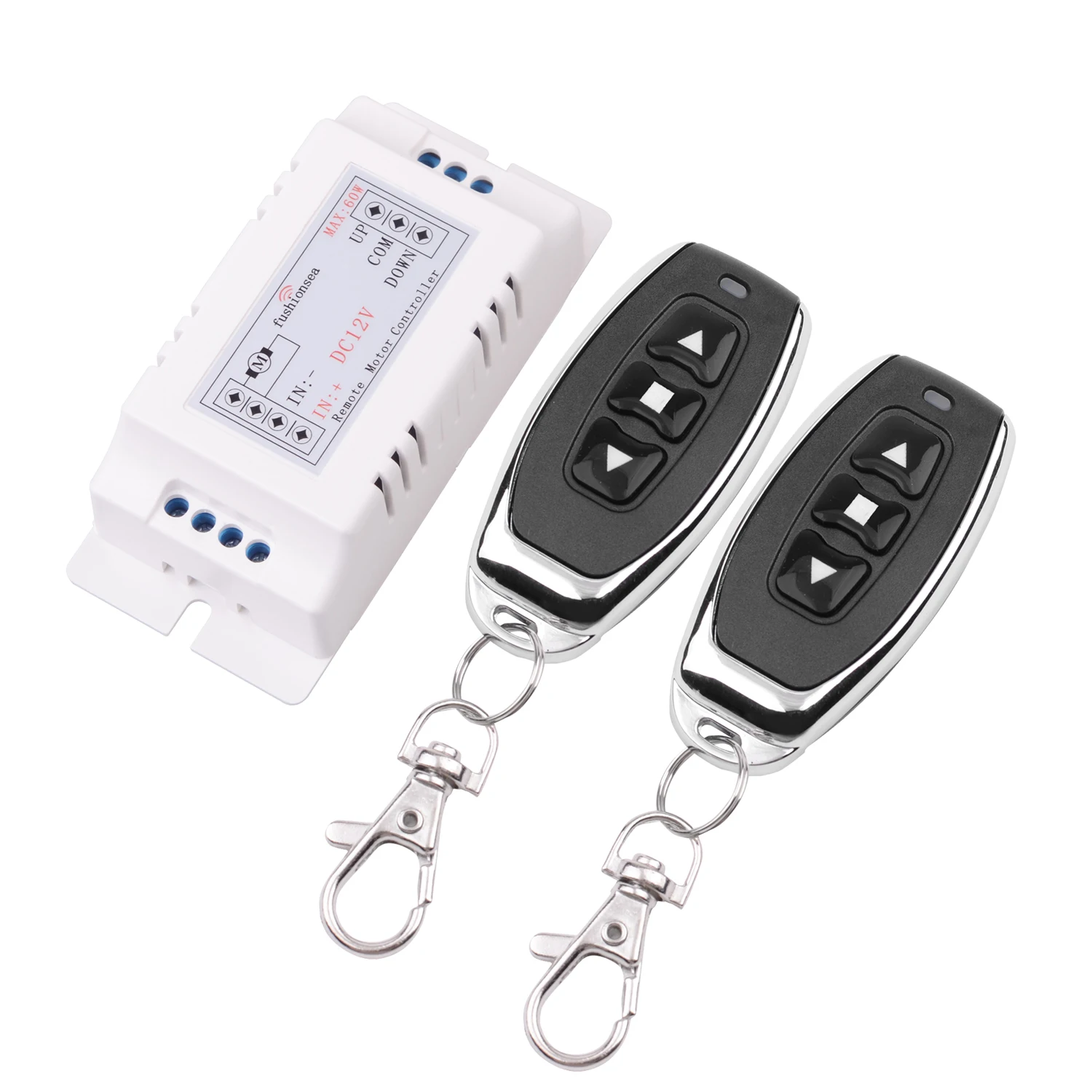 12V DC Motor Forward And Reverse Remote Control Switch For Retractable Door Curtain Electric Push Rod Wireless Remote Motor