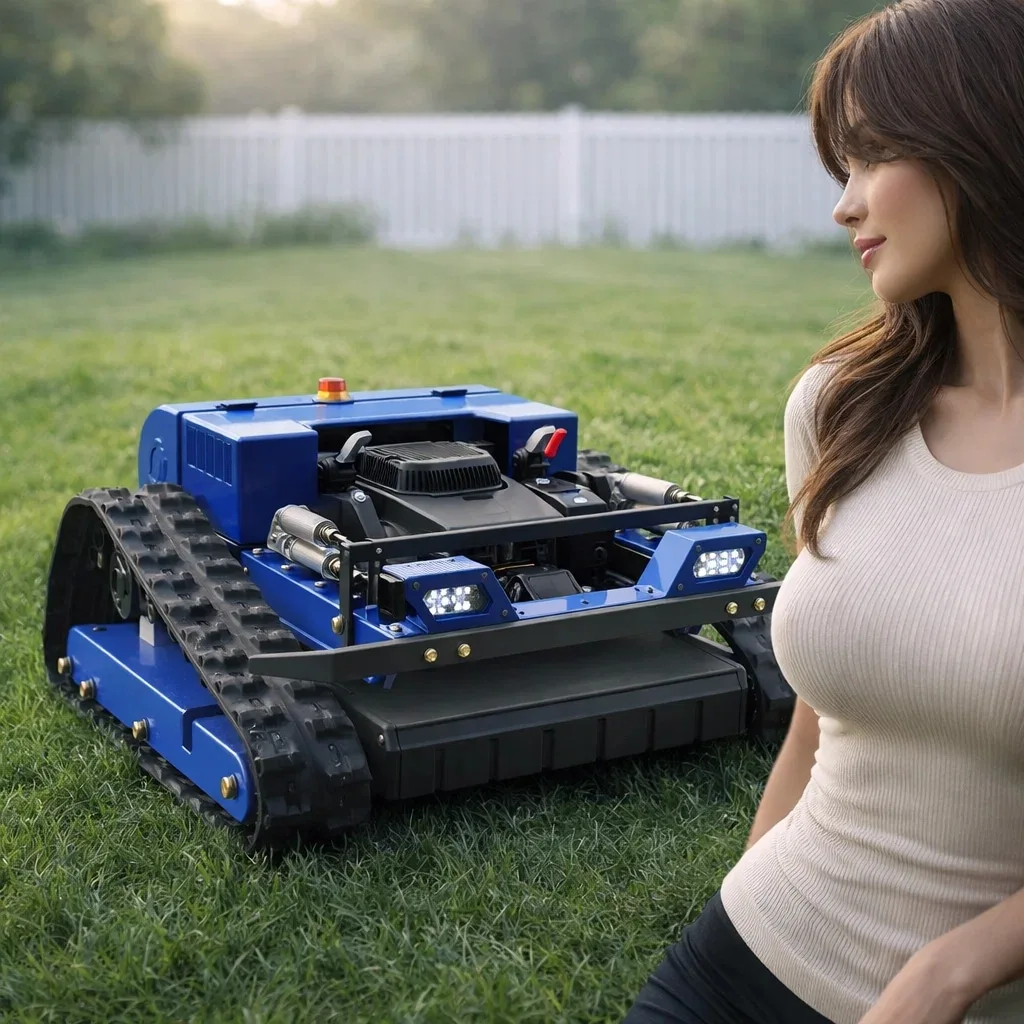 

Customized Factory Direct Loncin Engine Highpower E-Start Remote Controlled Lawn Mower With Exclusive Beauty Sales