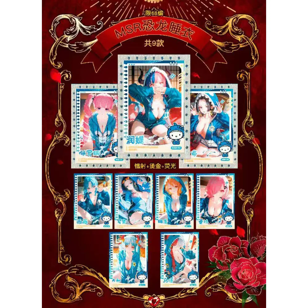 Nieuwe 1 Case Een Stuk Kaarten Diamant Acryl Metalen Collector Card Anime Godin Bikini Refill Box Zeldzame Kaart Speelgoed geschenken