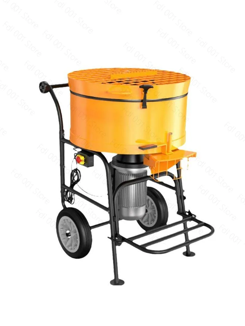 Portable Forced Action Screed Mixer 120L Electric Pan Mixer Durable Concrete Mixer