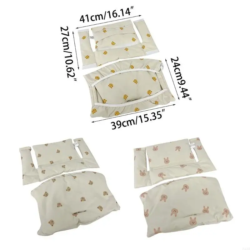 وسادة كرسي مرتفع غطاء كرسي عالٍ/وسادة مقعد تصميم مريح لطيف على شكل نمط لمعظم كرسي الطعام المرتفع للأطفال-سجادة كرسي P31B #6