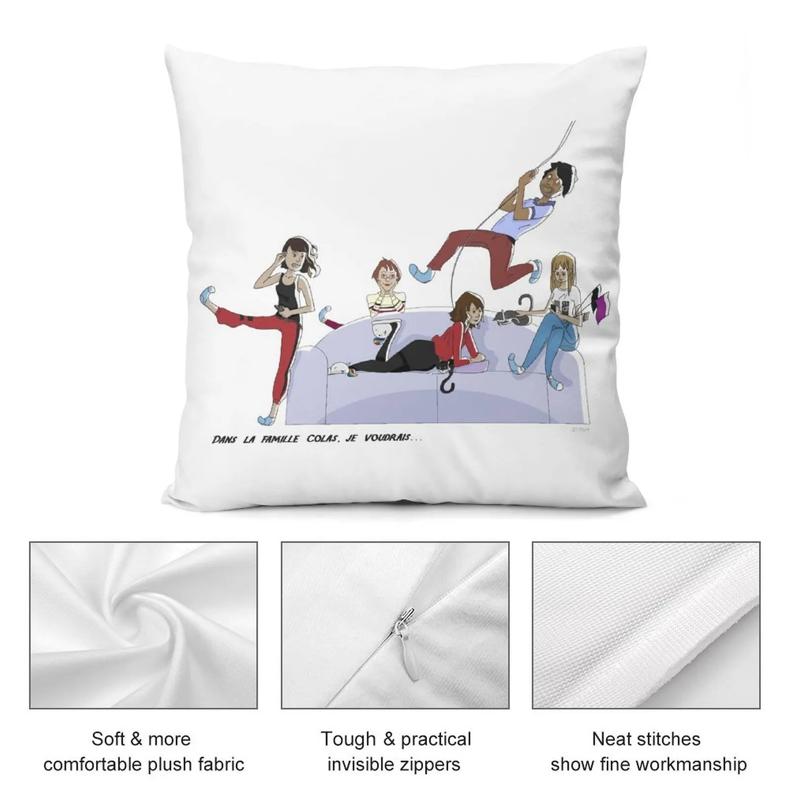 In the family... Throw Pillow Pillowcases Cushion Covers Sofa Sofa Cover pillow