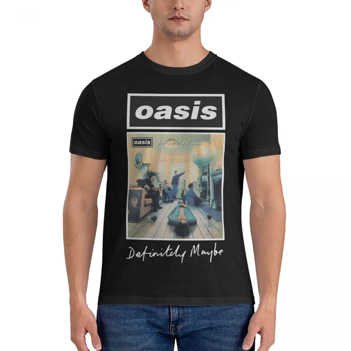 Funny Rock Band===Alternative Vol T-Shirt Men Round Collar Cotton T Shirt O-Oasis Band Short Sleeve Tees New Arrival Clothing