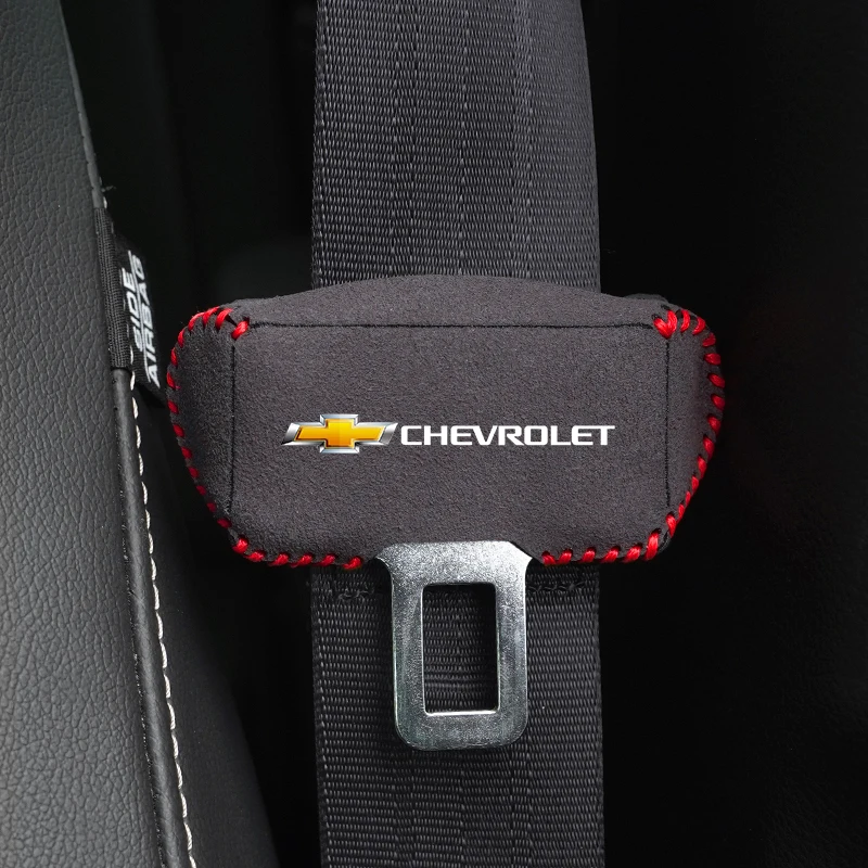 Car Seat Belt Plug Cover Suede Auto Safety Buckle Decoration For Chevrolet Cruze Spark Captiva Suburban Camaro Malibu Silverado