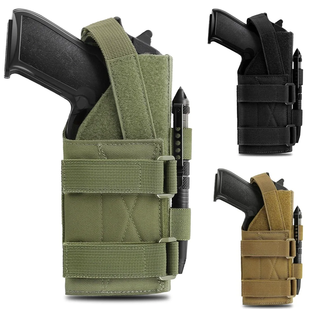 Tactical Drop Leg Holster Hunting Universal Handgun Molle Thigh Gun Case P99 SP2022 P320 M9 1911 S&W USP Shotgun Pouch