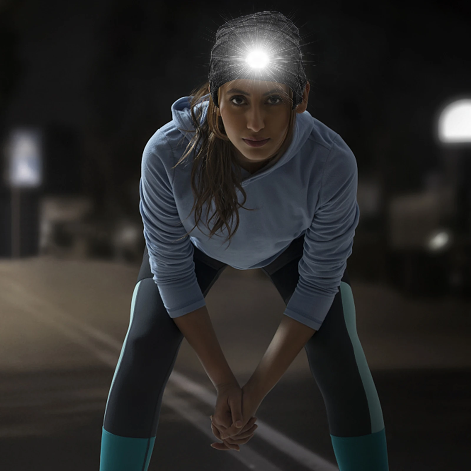 

Lightweight Plastic Clip Light Outdoor Night Running Light Reflective USB Rechargeable For Jogging