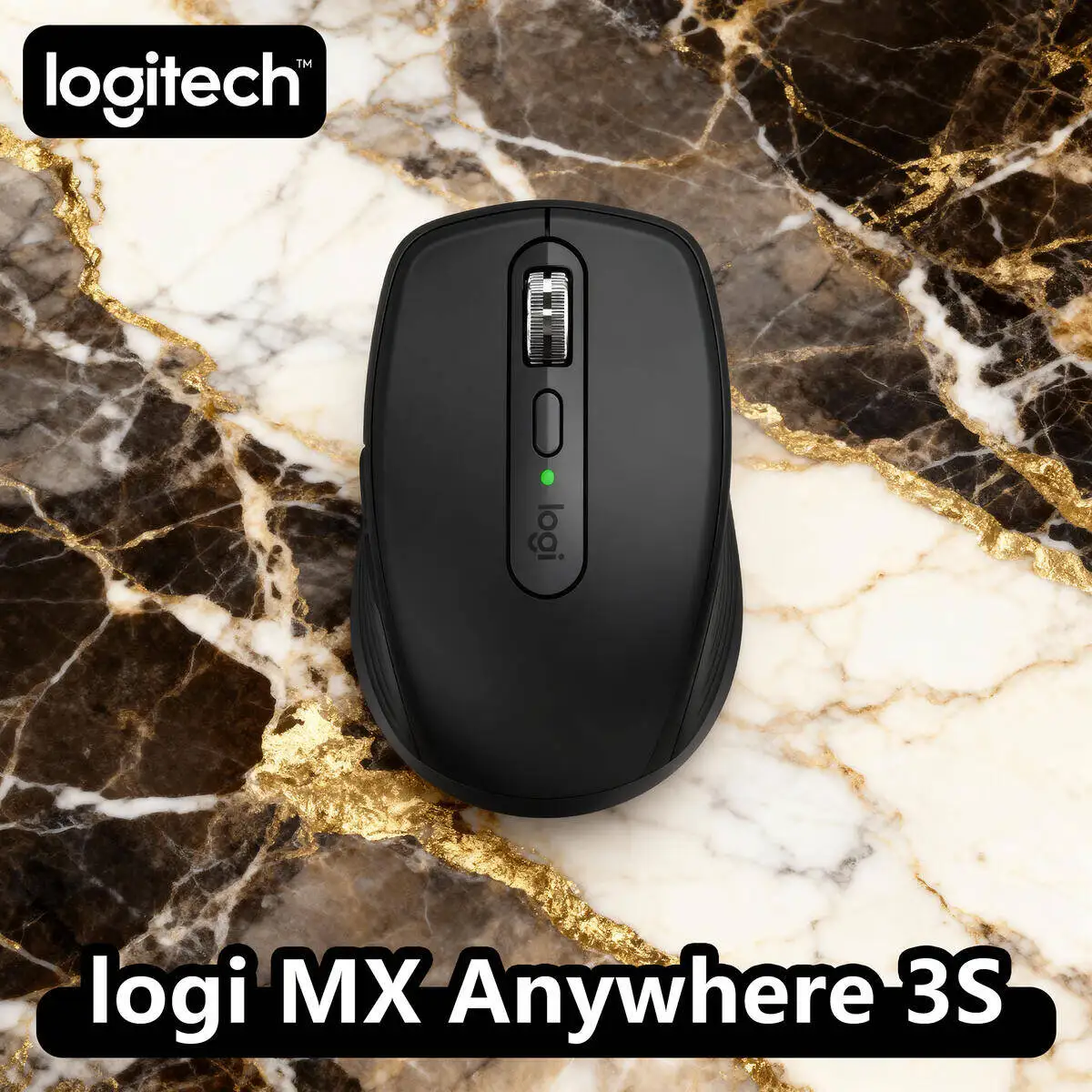 

Logitech MX Anywhere 3S Wireless Ergonomic Mouse, 8000 DPI, MagSpeed, 10m, Mac/Windows (Multi style Logitech mouse)