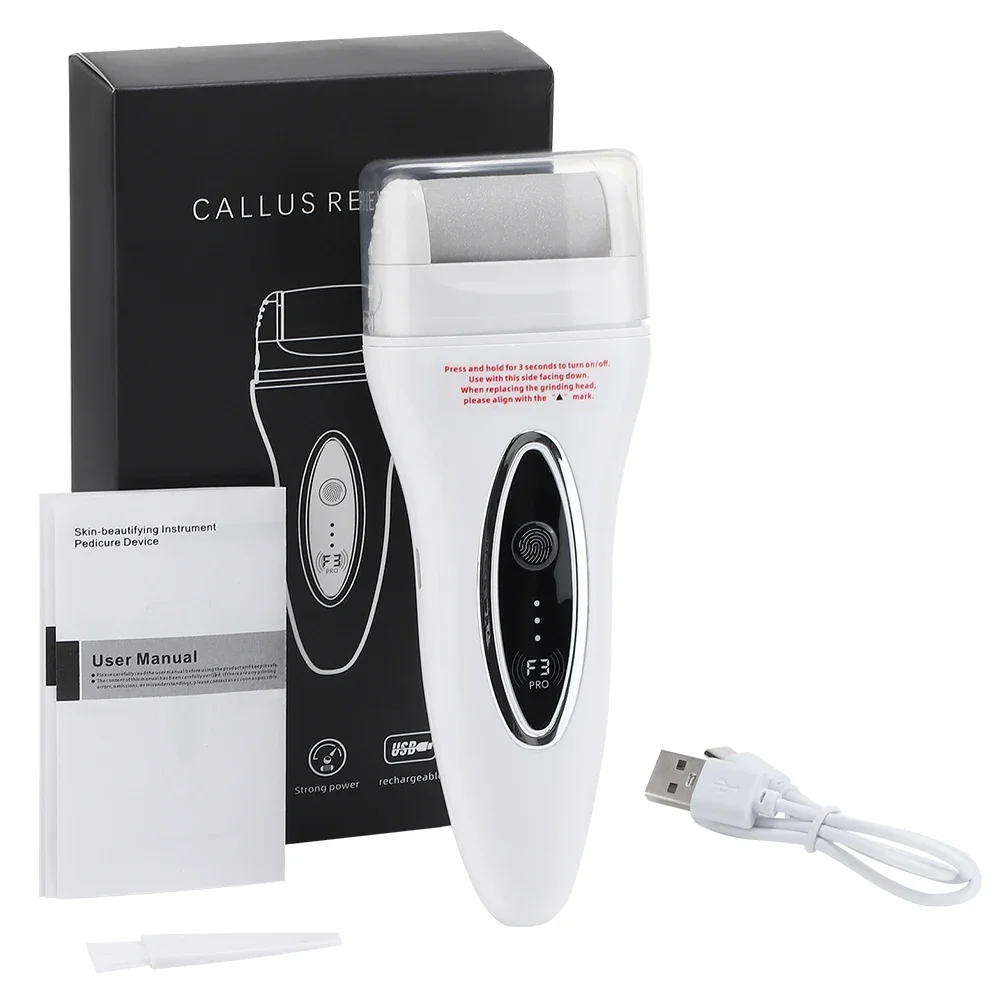 

Rechargeable Electric Grinding Pedicure Tools Professional Foot Care Dead Hard Skin Callus Remover Foot Sandpaper File for Heels