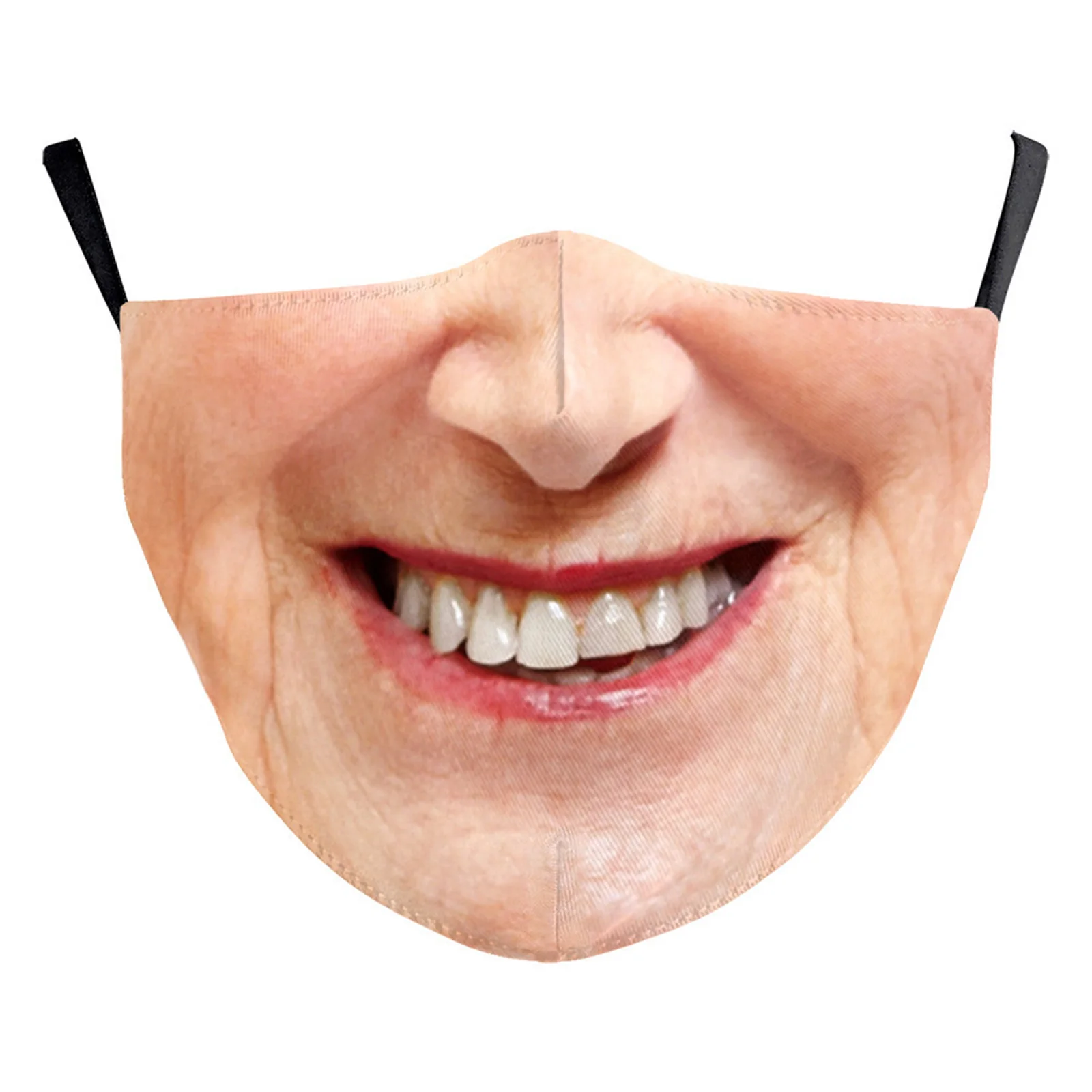 Masque 3D unisexe, Expression faciale drôle, Imitation créative, masque Anti-poussière, Costume d'halloween, masque buccal amusant pour femmes et hommes