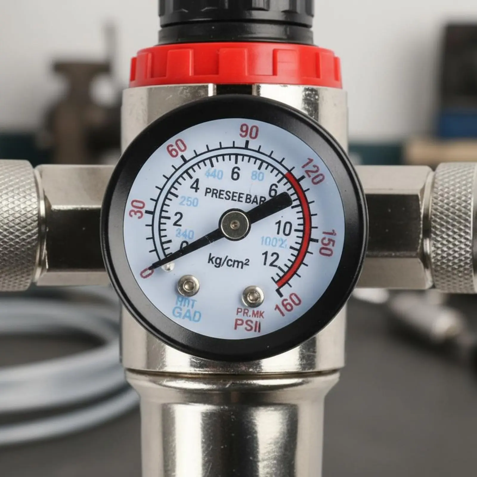 

Filter Regulator Combo Double Quick Coupler Air Filter Regulator Water Oil Separator Metal Body for Workshop, Garage