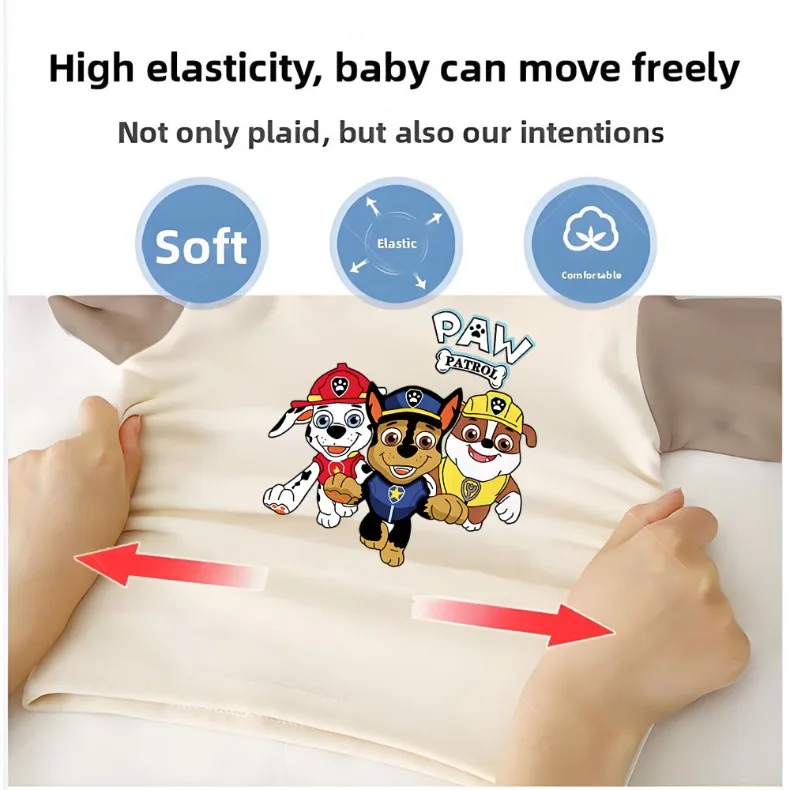Herbst-Winter Verdickte Warme Jungen-Freizeitkleidung mit Langen Ärmeln, Paw Patrol Bedruckte Weiche Kinder-Pyjamas, Kinderschlafanzug – Detail 8
