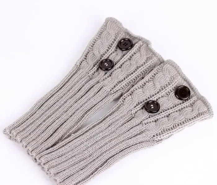 1 Paar gestrickte Woll-Knöchelwärmer für Damen, kurze Fußabdeckungen, gemütliche Winter-Stiefelsocken, Herbst-Strick-Accessoires – Detail 11
