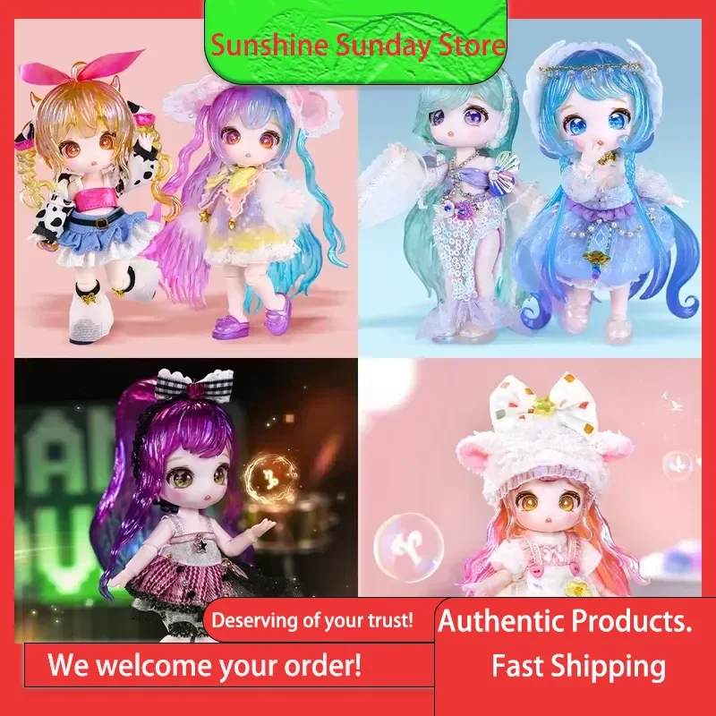 

Подлинный продукт Debisheng Maytree, модная игра, коллекционная девушка, серия зодиака, фигурка второй волны, Bjd, слепая коробка, шарнирные куклы