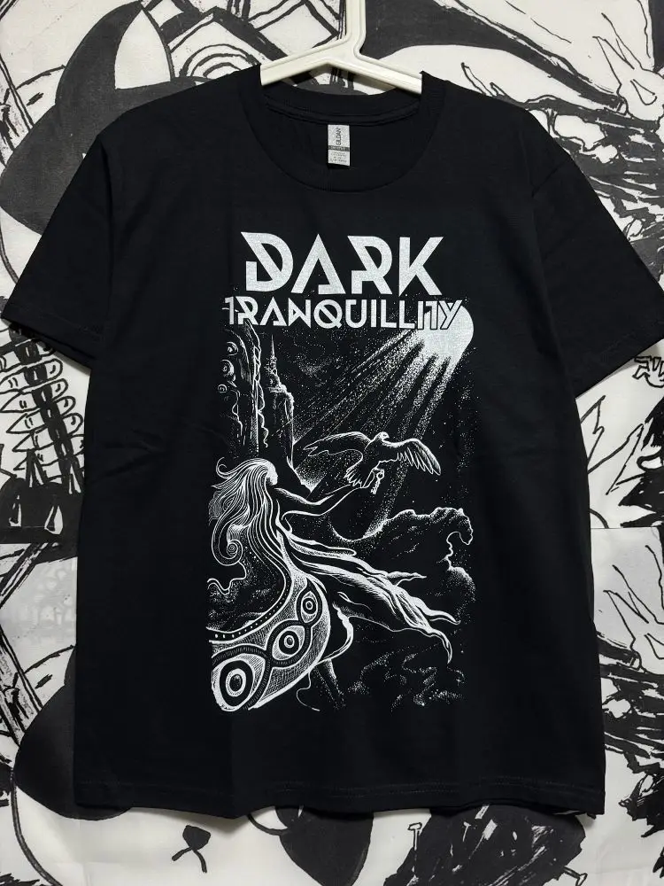 

Melodic Death Metal Dark Tranquillity Rock Band Cotton Men and Women Loose Render Unlined Upper Garment of A T-shirt