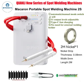 Zgrzewarka punktowa Qianli Macaron 2S z 11-poziomową mocą wyjściową Micro Spot Welder do telefonu 11 12 13 14 16PM Naprawa baterii