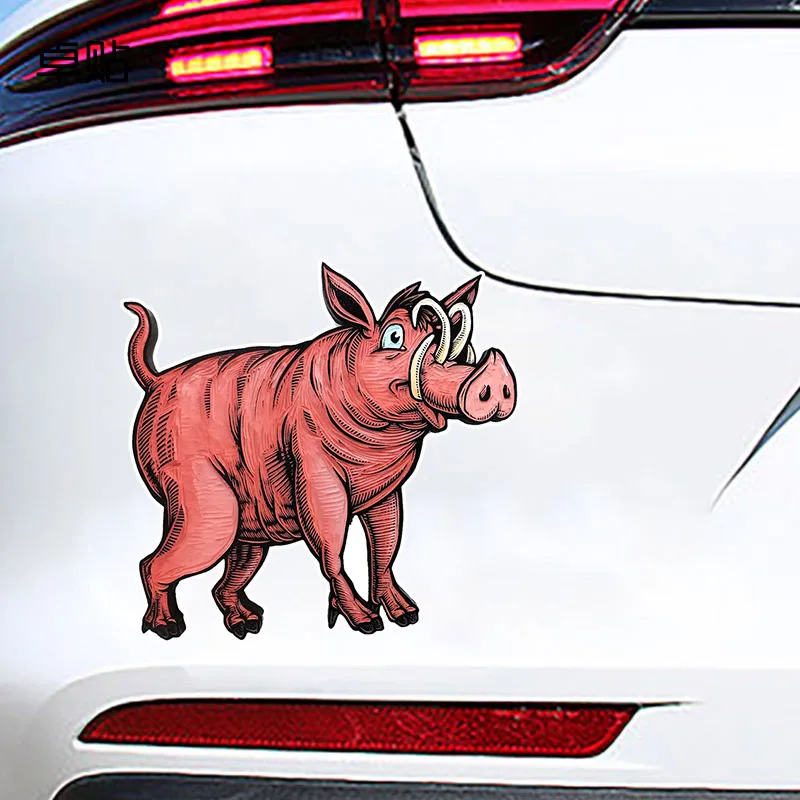 

Funny Wild Boar Car Stickers Boat Stickers Wild Boar Decals Forest Animal Big Wild Pig Waterproof Vinyl Decal Car Accessories