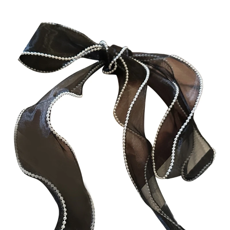 أنيقة شريطة من الدانتيل وشاح للشعر للحزب عادية وشاح للرقبة الترقوة برقبة الصديقات صالح شبكة الشعر التفاف دروبشيبينغ