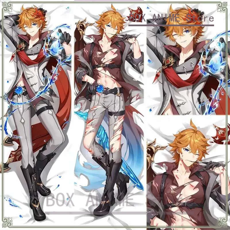 

Genshin Impact Tartaglia Dakimakura Hing Body Pillow Case Cosplay Japanese Otaku Cushion Cover Xmas 1