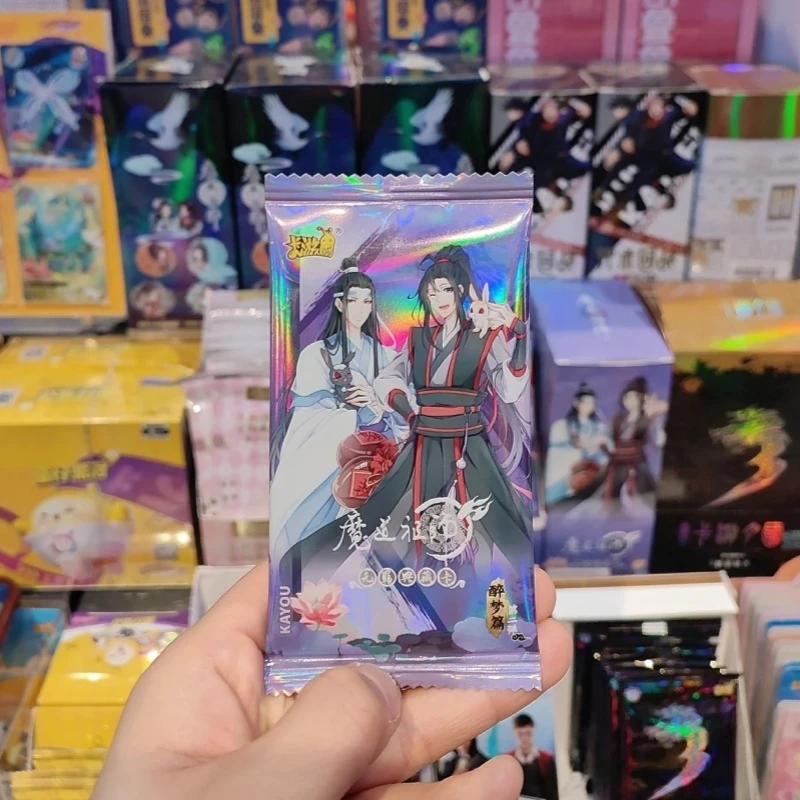 2025 New Genuine KAYOU Mo Dao Zu Shi Drunk Dreams Signature Card Wei Wuxian  Anime Card Complete Peripheral Collection Card Toys