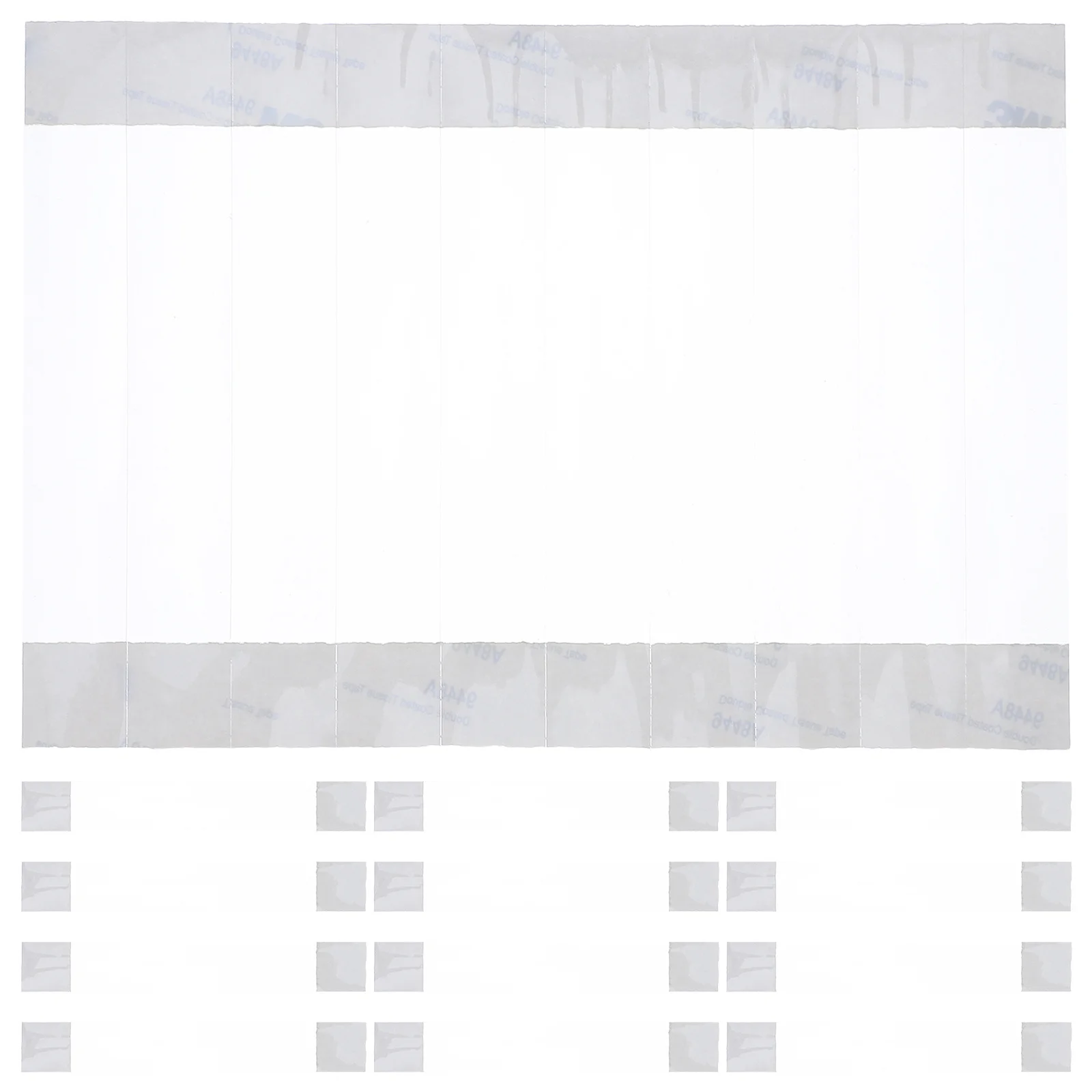 

300Pcs Transparent Plastic Price Tag Adhesive Strips Self-Adhesive Sign Holders for Retail Display Price Label Clear Sticky Tape