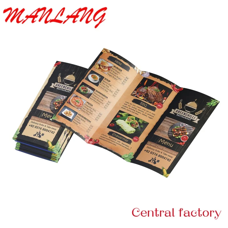 

Custom Custom Design Promotional Advertising Folded Booklet Leaflet Art Paper Poster Catalog Brochure Flyer Menu Printing Servi