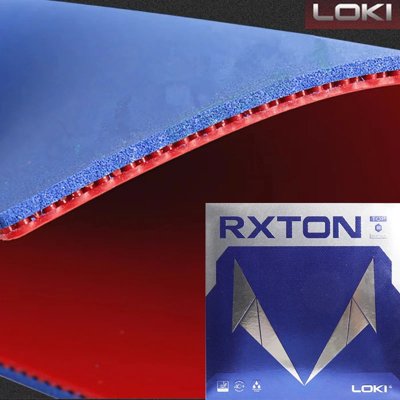 

LOKI RXTON III TOP Накладка для настольного тенниса, не липкая, с маленьким отверстием 2,1 мм, губка для пинг-понга, резина для вращения и скорости, одобрено ITTF