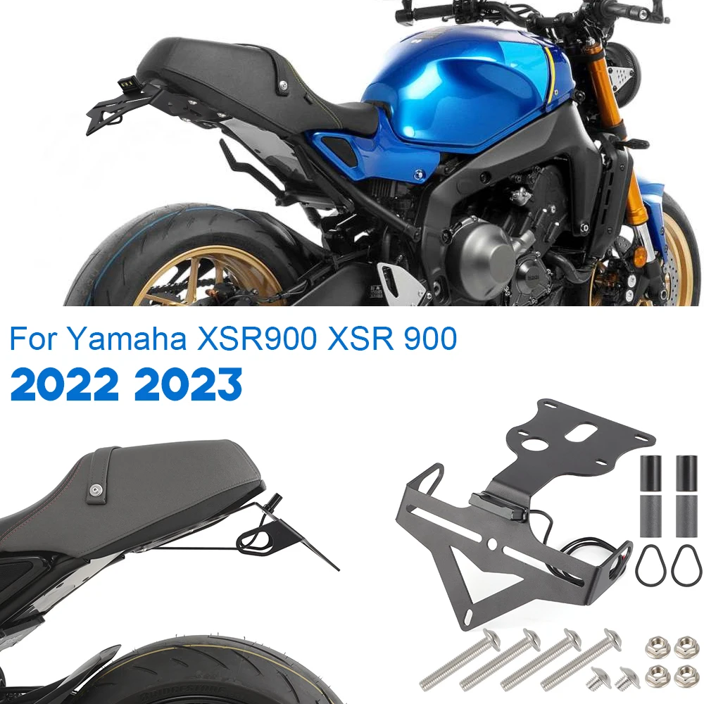 For Yamaha XSR900 XSR 900 2022-2023 Motorcycle Rear License Plate Holder Bracket Tailstock Frame Bracket Rear Tail Holder