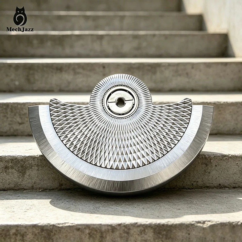 Fan-shaped Rotor for NH Series, Fits NH35 Movement, Pineapple Texture Automatic Rotor Weight, Watch Modification Accessories