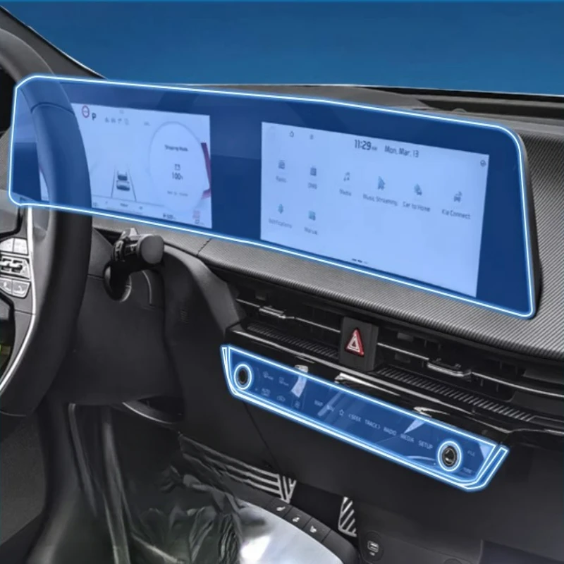 For Kia K8 2022-2024 Dashboard Multimedia Navigation Transparent Anti-Scratch Protection Film Modification