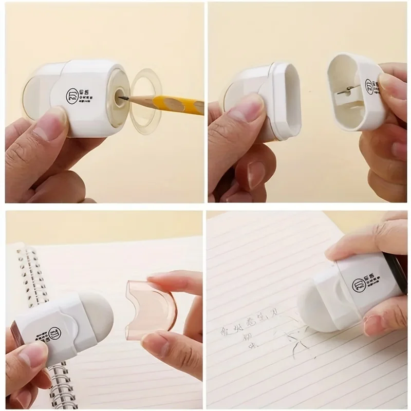 ممحاة ومبراة أقلام رصاص متعددة الوظائف - أداة طالب محمولة للاستخدام الفني والمكتبي، مريحة جدًا للطلاب