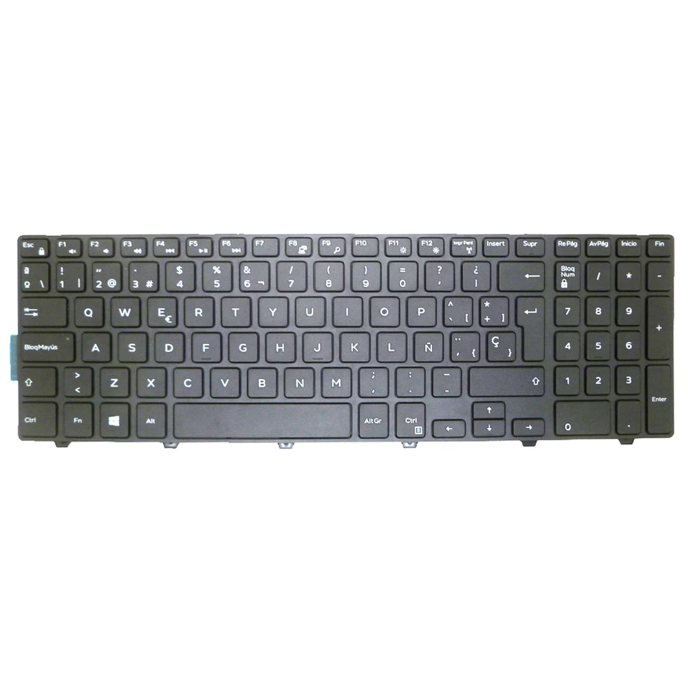 Spanish Keyboard For DELL For Inspiron 3541 3542 3543 3550 3551 3552 3555 3558 3559 3560 3565 3567 3568 3570 3573 3576 5542 5543