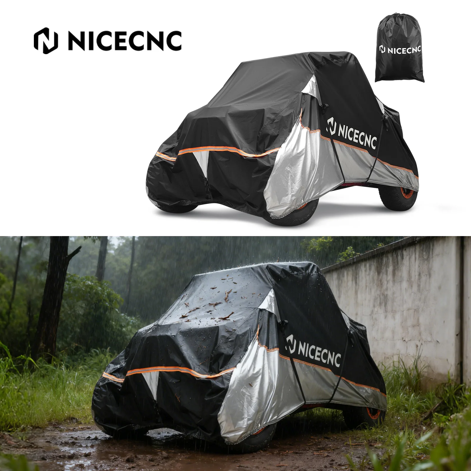 nicecnc-for-can-am-x3-waterproof-cover-heavy-duty-utv-cover-for-2-seater-for-kawasaki-krx1000-honda-talon-rzr-xp1000-420d