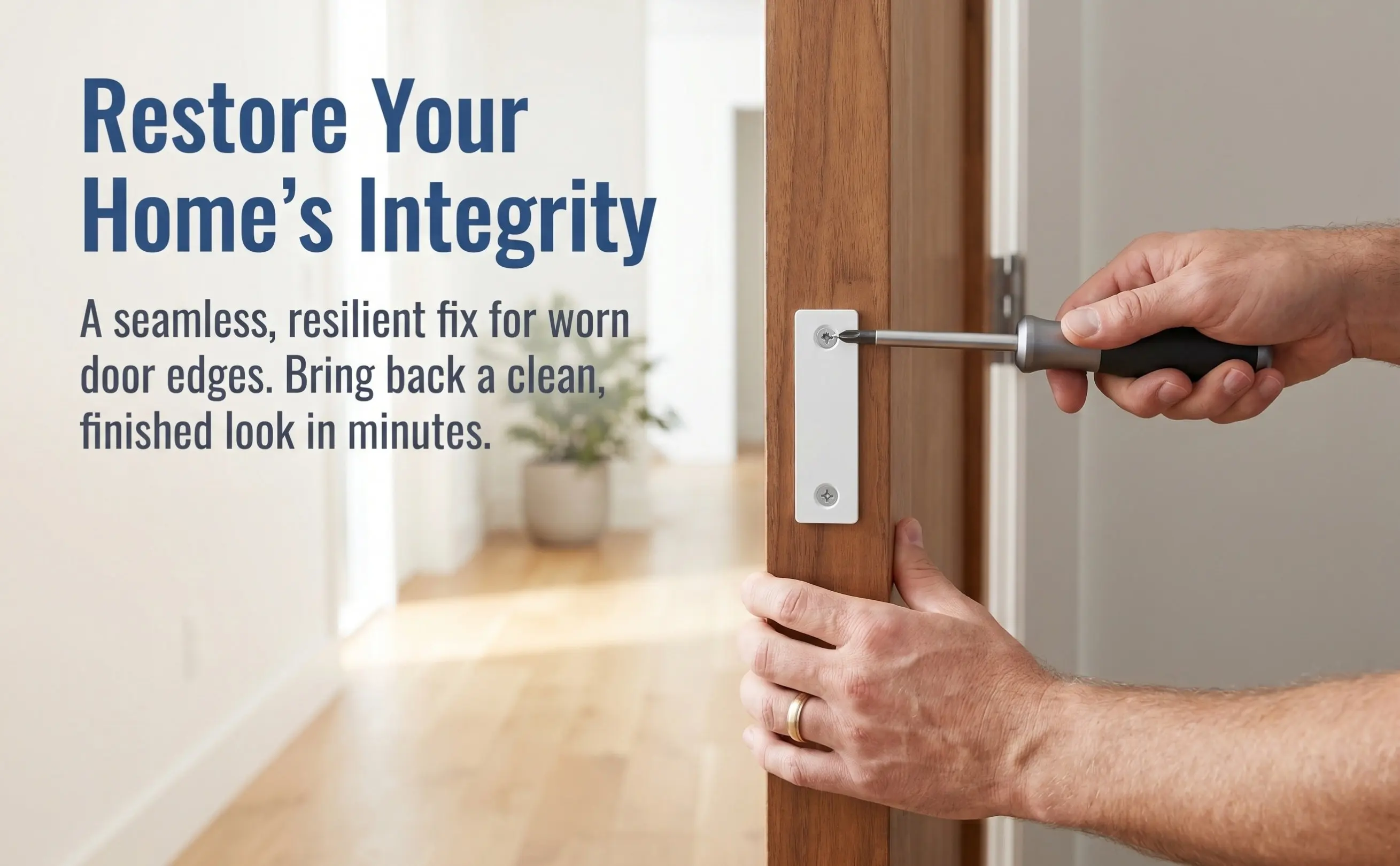 Storm Door Strike Plate Deadbolt Plates for Interior Doors Lock White Cover Replacement Parts