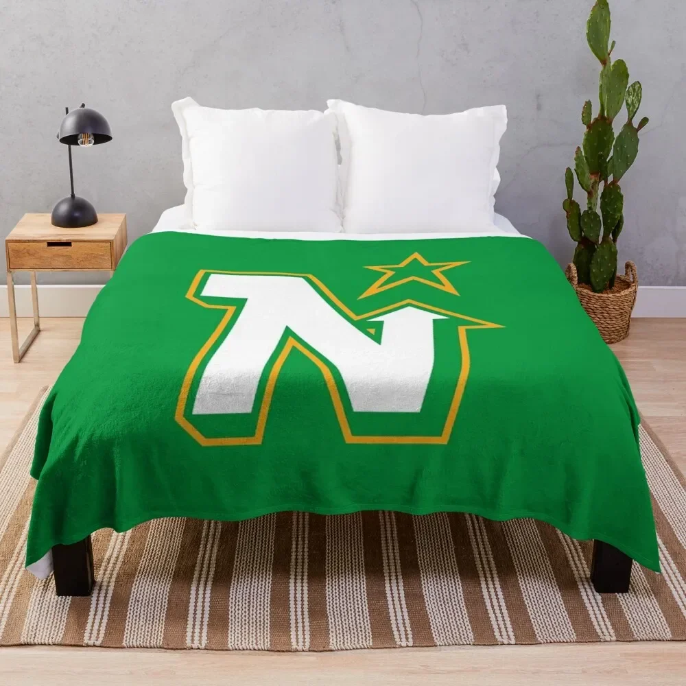 

Vintage Minnesota Hockey - Retro North Stars Throw Blanket Quilt heavy to sleep for babies Heavy Blankets