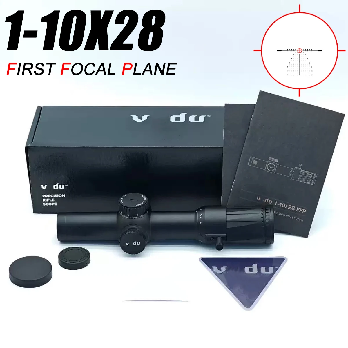 

EOT**H 1-10x28 First Focal Plane Scope Tactical MRAD Illuminated Reticle 34mm Tube Mount Optical Lens Sight Airsoft Accsesories