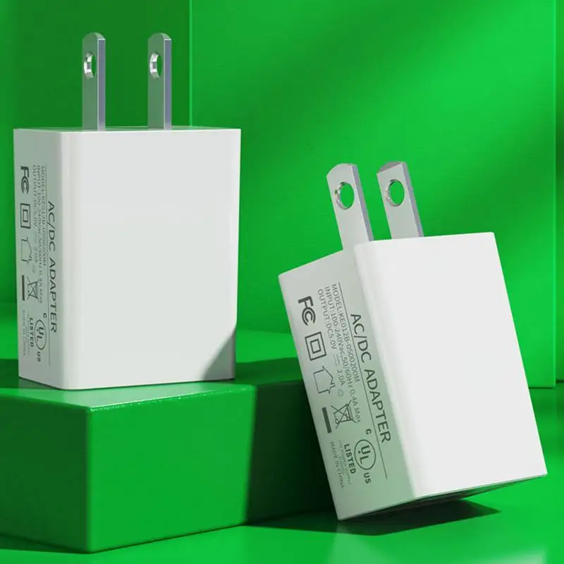 شواحن حائط للهاتف الخليوي 5V2A كتلة شحن معيار الولايات المتحدة 10 واط محول شاحن الطوب شحن سريع مع حماية ذكية
