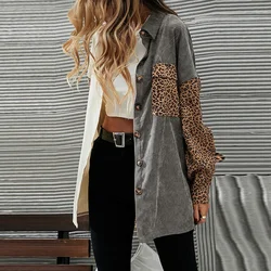 Women Coats Long Sleeve Single Breasted Striped Cardigan Jackets Pockets High Street Outerwear Loose Fit Turn Down Collar