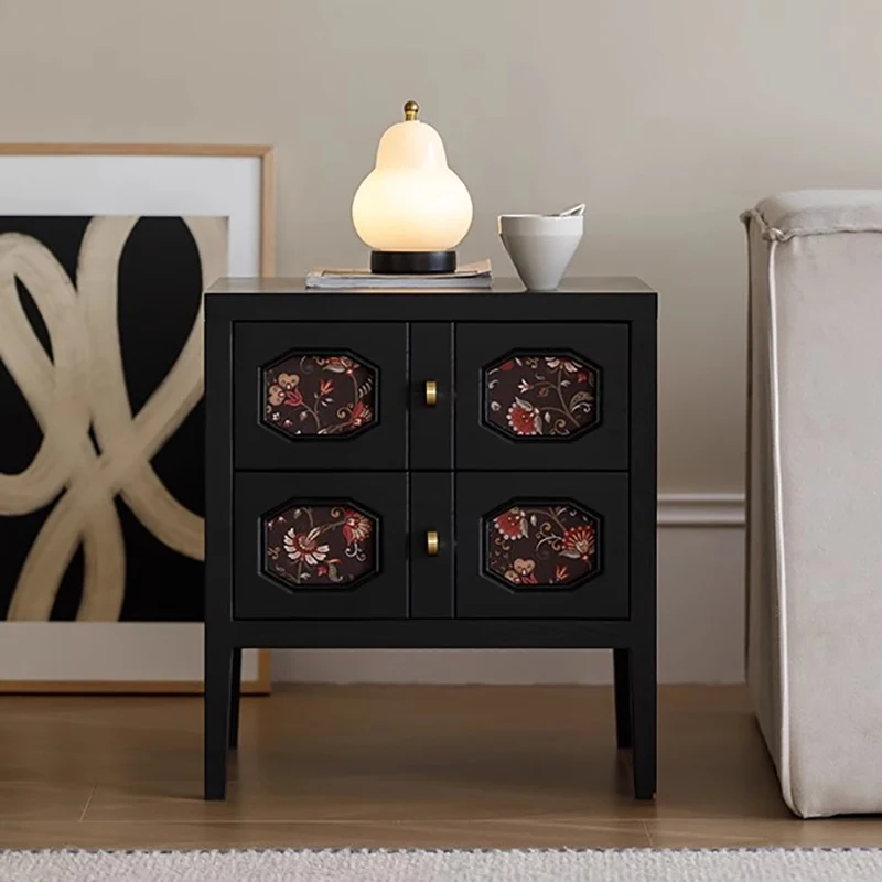 

Mid Century Minimalist Nightstand Vintage Drawer Luxury Storage Nightstand Beauty Classic Mesa De Cabeceira Home Furniture