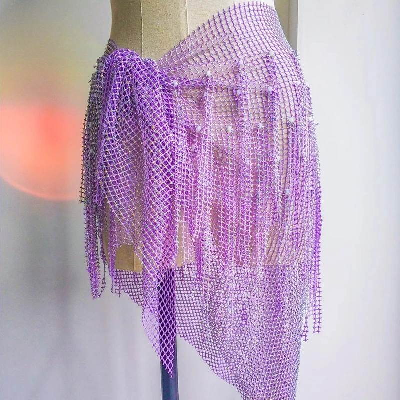 다이아몬드 삼각형 술 엉덩이 스카프 허리 체인 멀티 컬러 귀걸이 선물로 맞춤형 밸리 댄스 벨트 성능