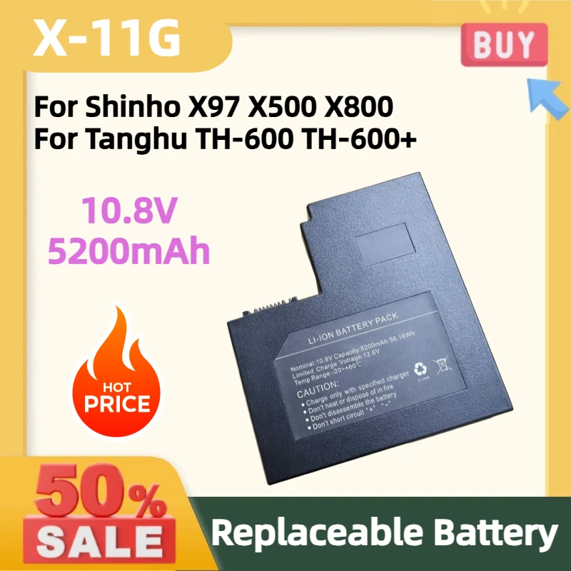 X-11G 10.8V 5200mAh Replacement Battery for Shinho X97 X500 X800 for Tanghu TH-600 TH-600+ Optical Fiber Fusion Splicer Battery