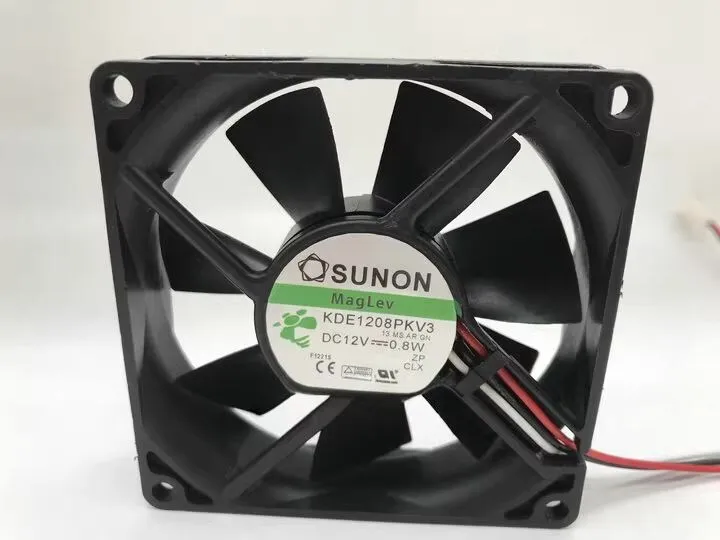

NEW FOR SUNON 8020 KDE1208PKV3 12V 0.8W 8CM 3-wire cooling fan