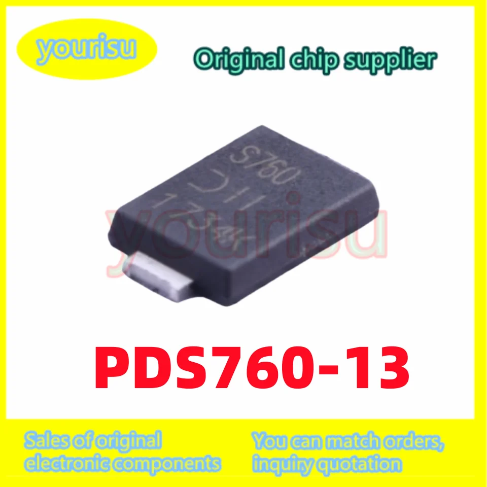 10-100Pcs/Lot Original genuine PDS760-13 Silk Print S760 Power-DI-5 Patch Schottky Low-Pressure Drop Diode